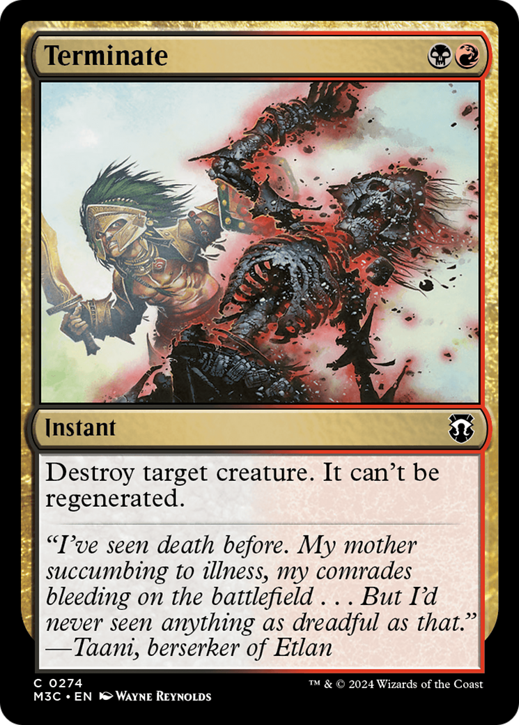 Terminate (Ripple Foil) [Modern Horizons 3 Commander] | Black Swamp Games