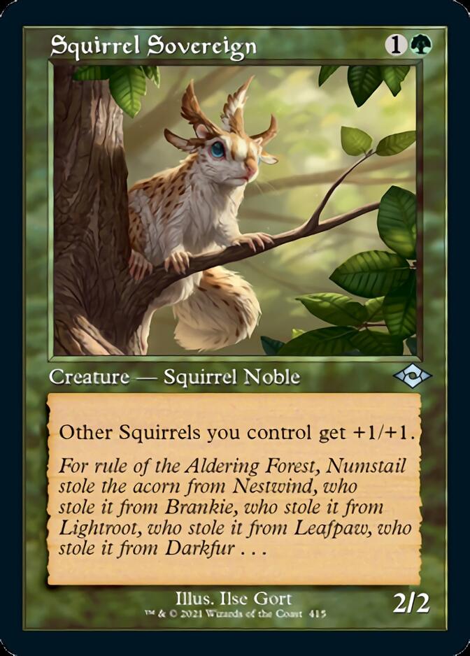 Squirrel Sovereign (Retro Foil Etched) [Modern Horizons 2] | Black Swamp Games