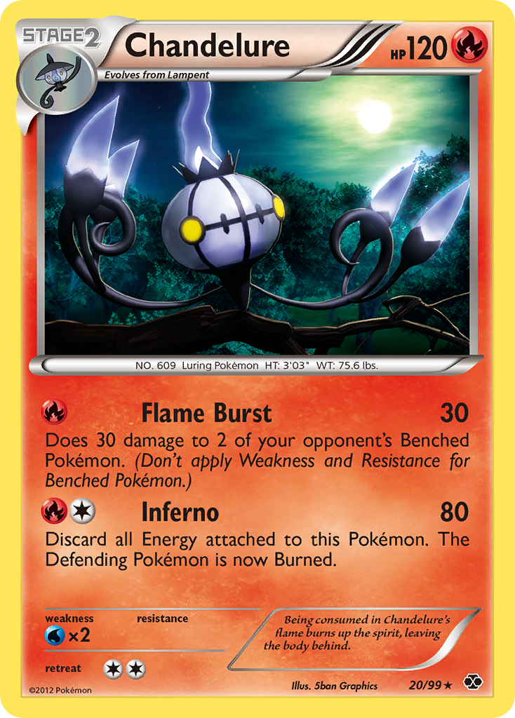 Chandelure (20/99) [Black & White: Next Destinies] | Black Swamp Games