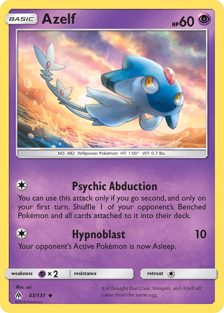 Azelf (43/131) [Sun & Moon: Forbidden Light] | Black Swamp Games