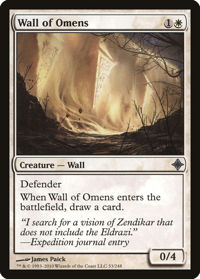 Wall of Omens [Rise of the Eldrazi] | Black Swamp Games