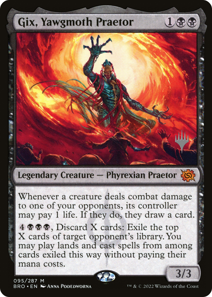 Gix, Yawgmoth Praetor (Promo Pack) [The Brothers' War Promos] | Black Swamp Games