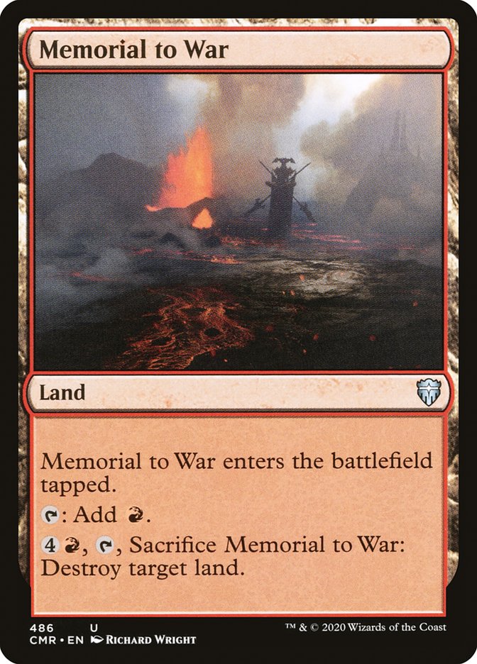 Memorial to War [Commander Legends] | Black Swamp Games