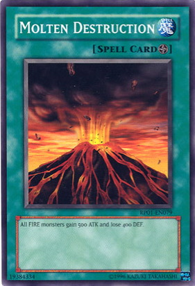 Molten Destruction [RP01-EN079] Common | Black Swamp Games