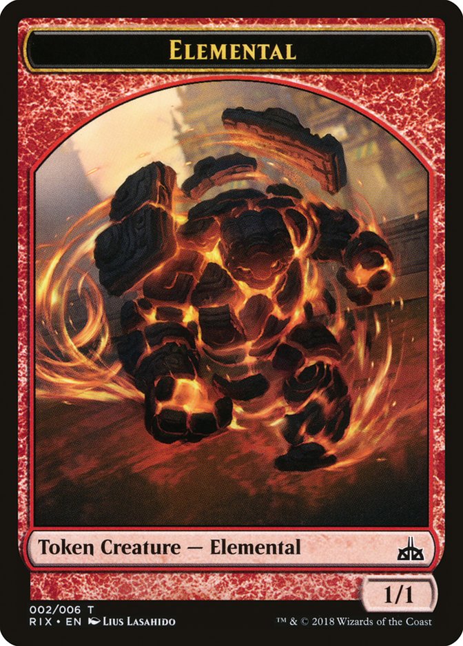 Elemental Token (002/006) [Rivals of Ixalan Tokens] | Black Swamp Games