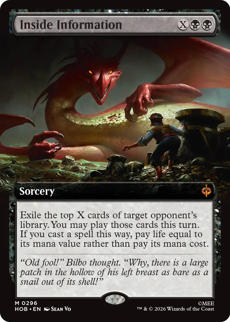 Inside Information (Extended Art) [The Hobbit] | Black Swamp Games