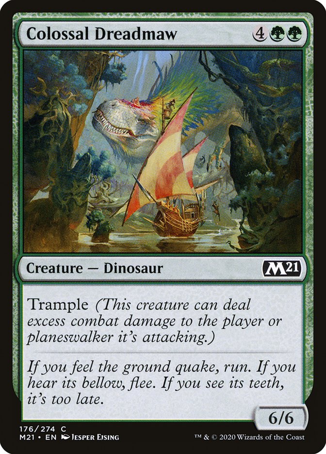 Colossal Dreadmaw [Core Set 2021] | Black Swamp Games