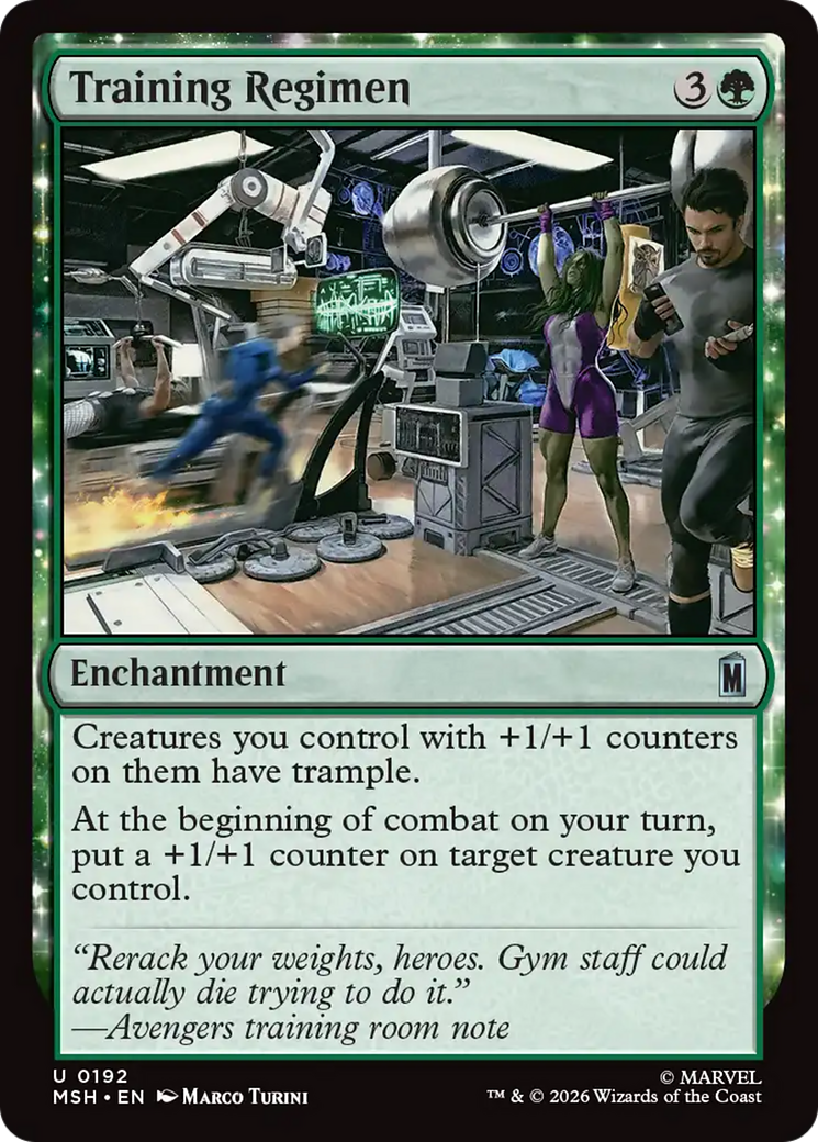Training Regimen [Marvel Super Heroes] | Black Swamp Games