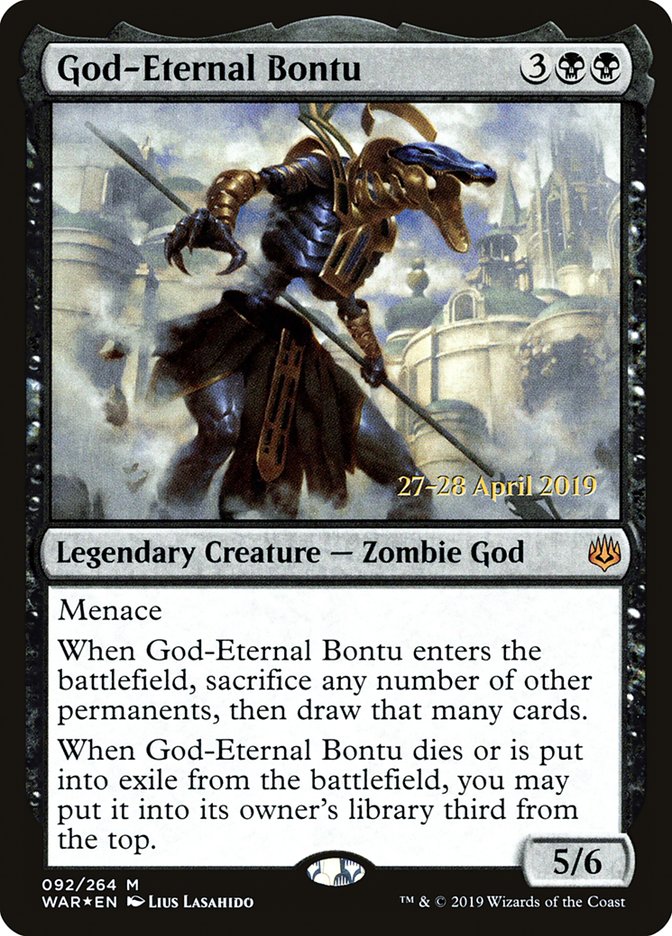 God-Eternal Bontu [War of the Spark Prerelease Promos] | Black Swamp Games