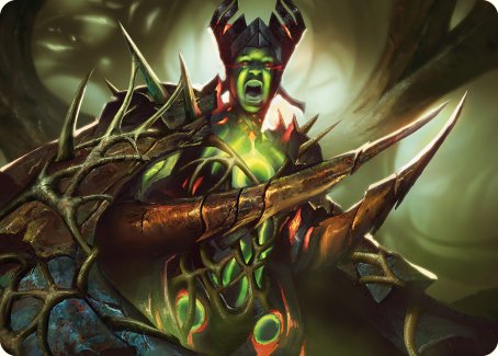 Maze's Mantle Art Card [Phyrexia: All Will Be One Art Series] | Black Swamp Games