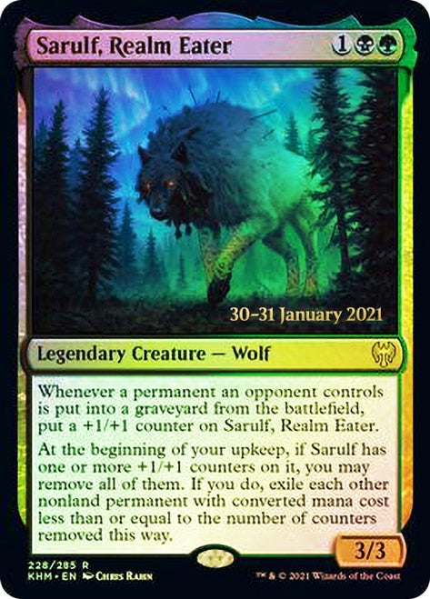 Sarulf, Realm Eater [Kaldheim Prerelease Promos] | Black Swamp Games
