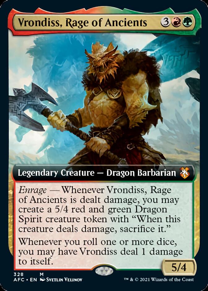 Vrondiss, Rage of Ancients (Extended Art) [Dungeons & Dragons: Adventures in the Forgotten Realms Commander] | Black Swamp Games