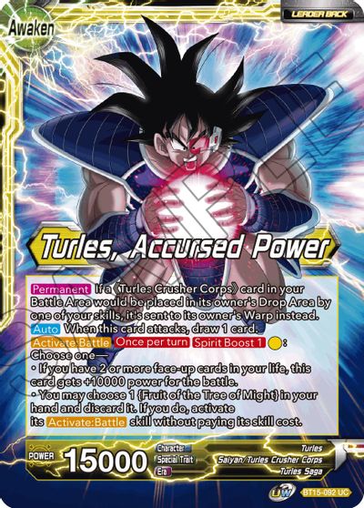 Turles // Turles, Accursed Power (BT15-092) [Saiyan Showdown] | Black Swamp Games