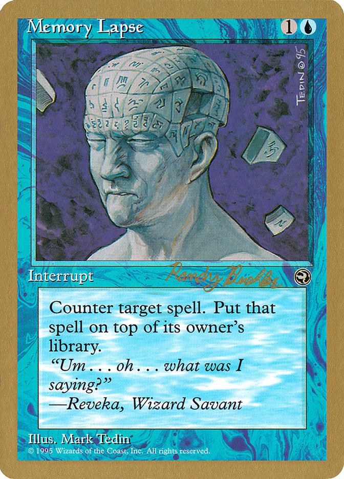 Memory Lapse (Randy Buehler) [World Championship Decks 1998] | Black Swamp Games