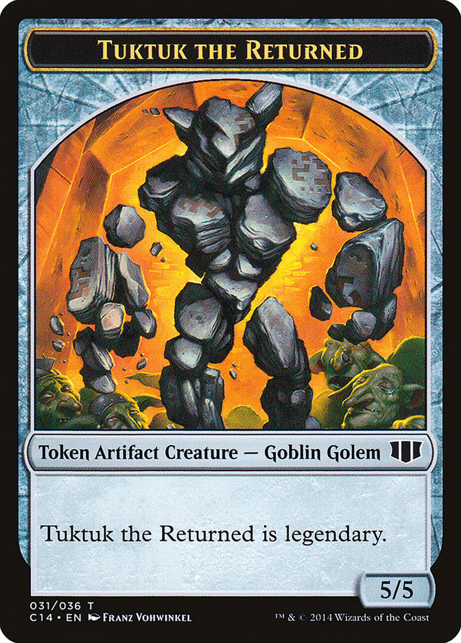 Daretti, Scrap Savant Emblem // Tuktuk the Returned Double-Sided Token [Commander 2014 Tokens] | Black Swamp Games