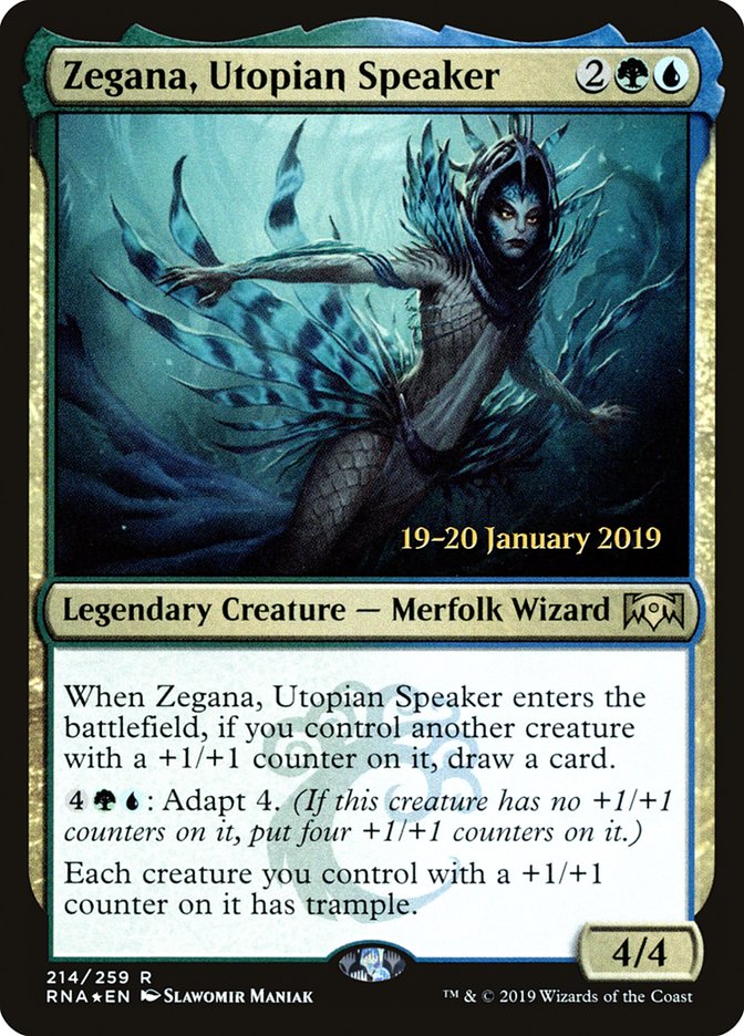 Zegana, Utopian Speaker [Ravnica Allegiance Prerelease Promos] | Black Swamp Games