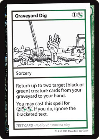 Graveyard Dig (2021 Edition) [Mystery Booster Playtest Cards] | Black Swamp Games