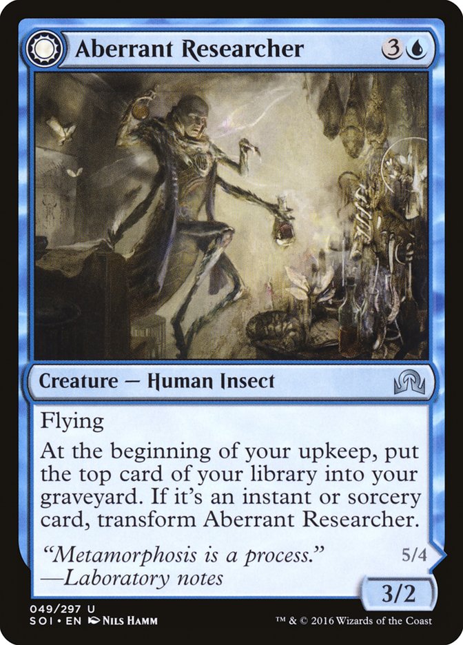 Aberrant Researcher // Perfected Form [Shadows over Innistrad] | Black Swamp Games