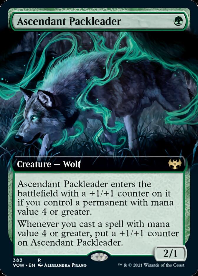 Ascendant Packleader (Extended Art) [Innistrad: Crimson Vow] | Black Swamp Games