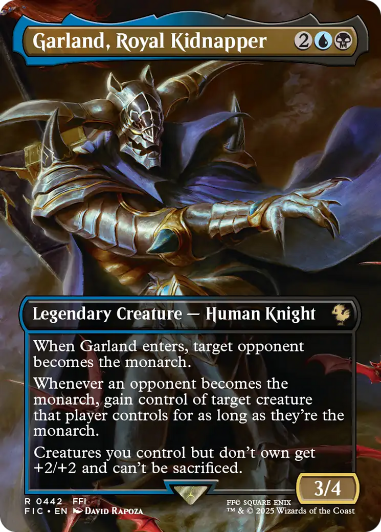 Garland, Royal Kidnapper (Borderless) [FINAL FANTASY Commander] | Black Swamp Games