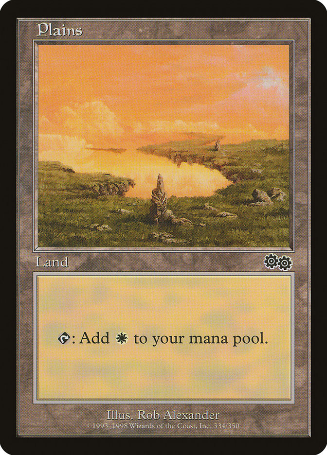 Plains (334) [Urza's Saga] | Black Swamp Games