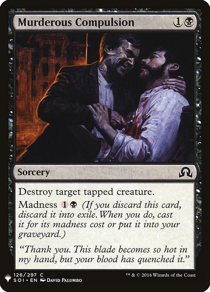 Murderous Compulsion [Mystery Booster] | Black Swamp Games