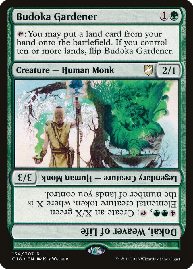 Budoka Gardener // Dokai, Weaver of Life [Commander 2018] | Black Swamp Games