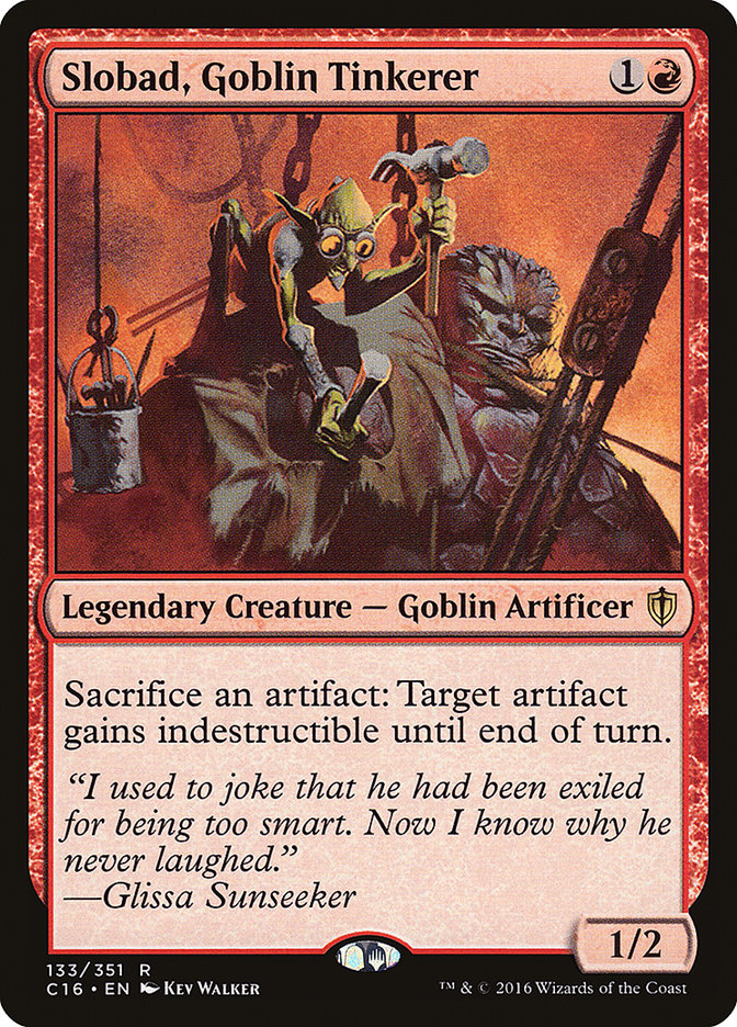 Slobad, Goblin Tinkerer [Commander 2016] | Black Swamp Games