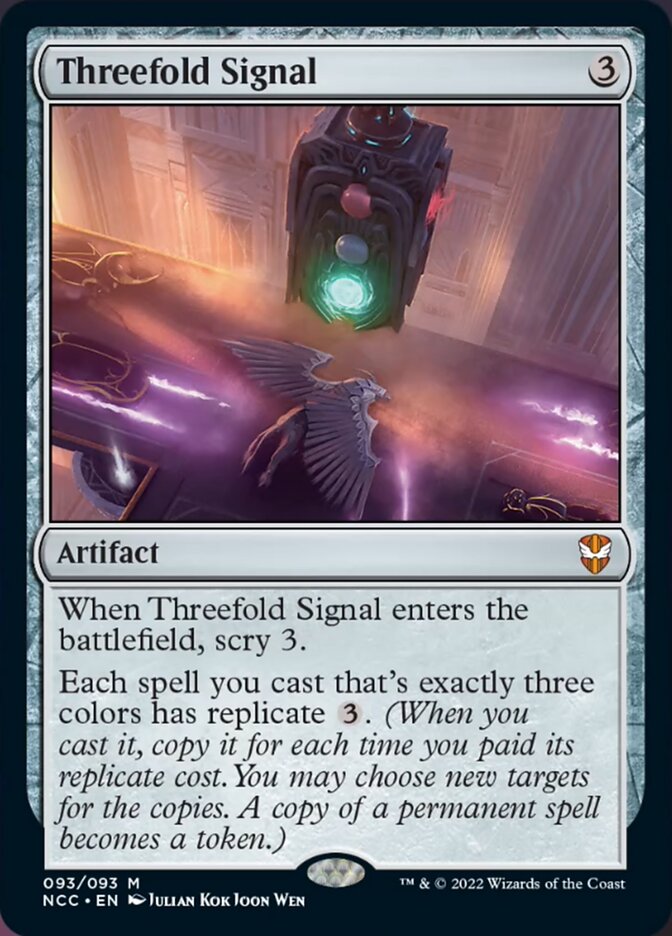 Threefold Signal [Streets of New Capenna Commander] | Black Swamp Games