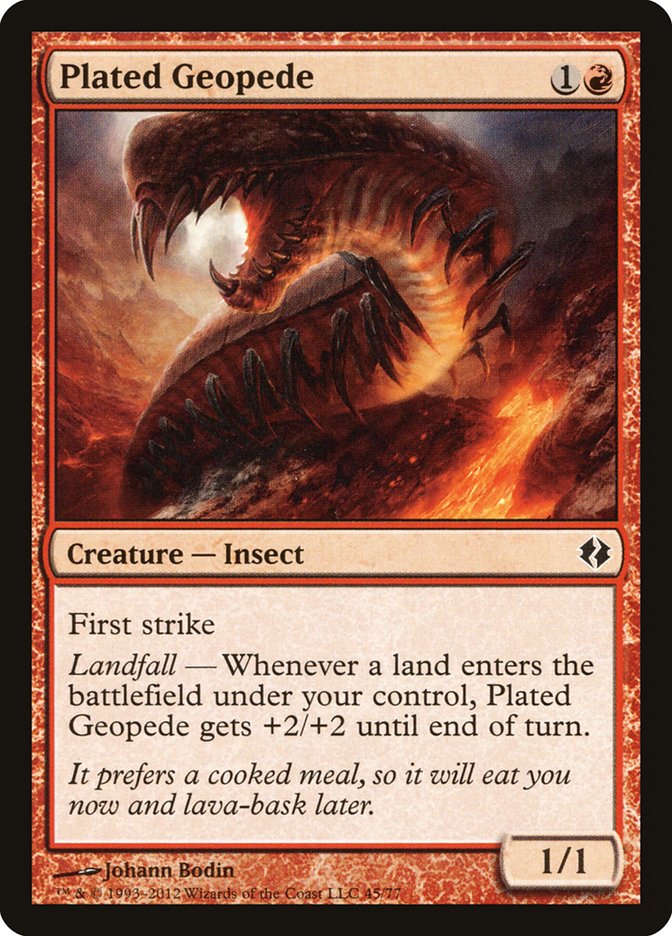 Plated Geopede [Duel Decks: Venser vs. Koth] | Black Swamp Games