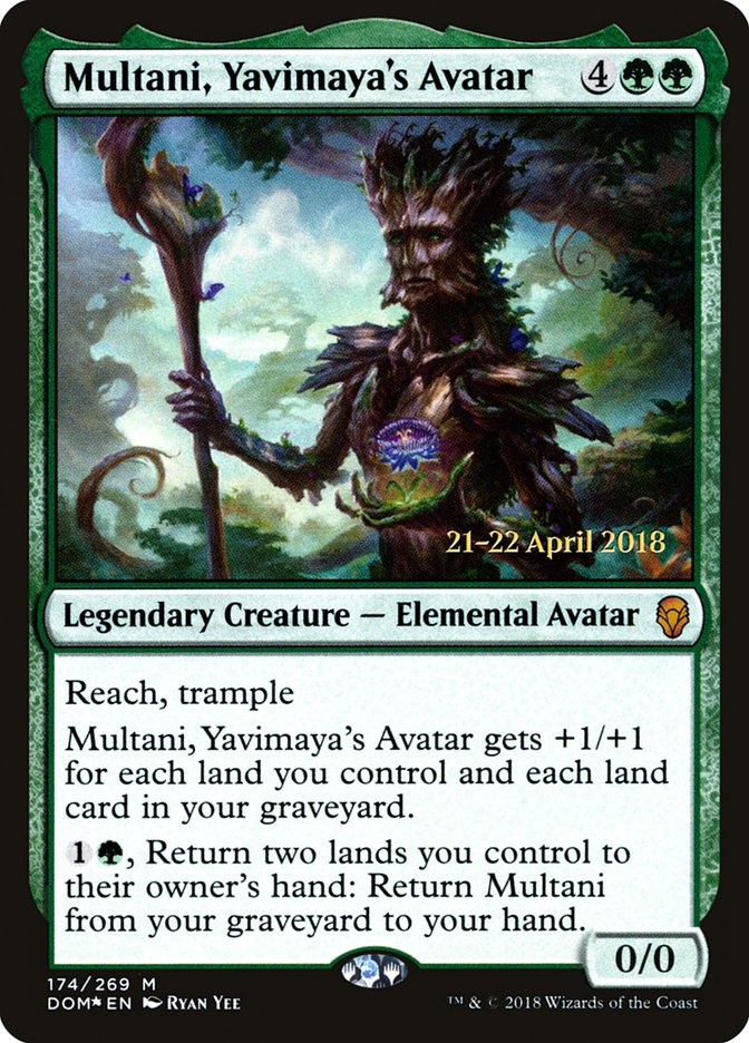 Multani, Yavimaya's Avatar [Dominaria Prerelease Promos] | Black Swamp Games