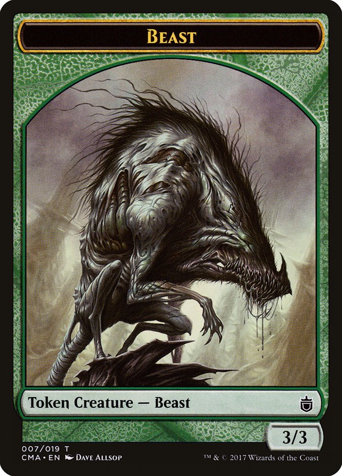 Beast Token (007/019) [Commander Anthology Tokens] | Black Swamp Games