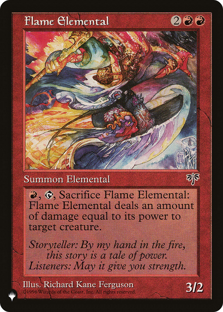 Flame Elemental [The List Reprints] | Black Swamp Games