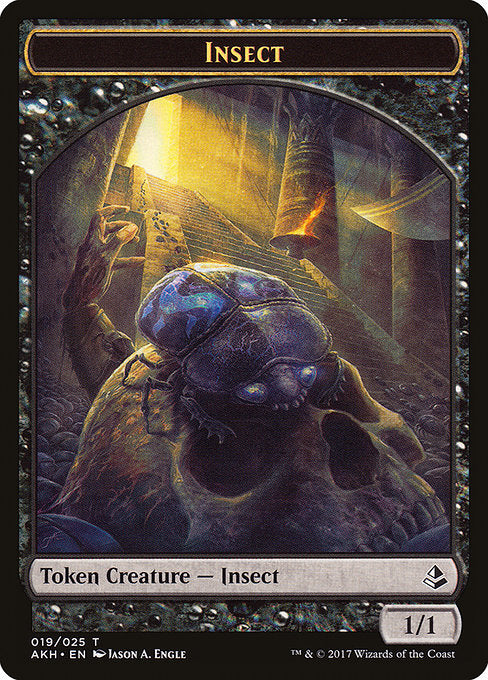 Labyrinth Guardian // Insect Double-Sided Token [Amonkhet Tokens] | Black Swamp Games