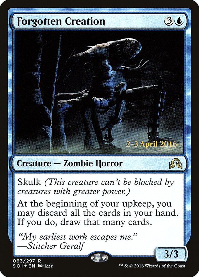Forgotten Creation [Shadows over Innistrad Prerelease Promos] | Black Swamp Games