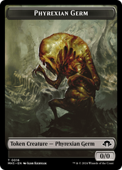 Phyrexian Germ // Phyrexian Wurm (0017) Double-Sided Token [Modern Horizons 3 Tokens] | Black Swamp Games