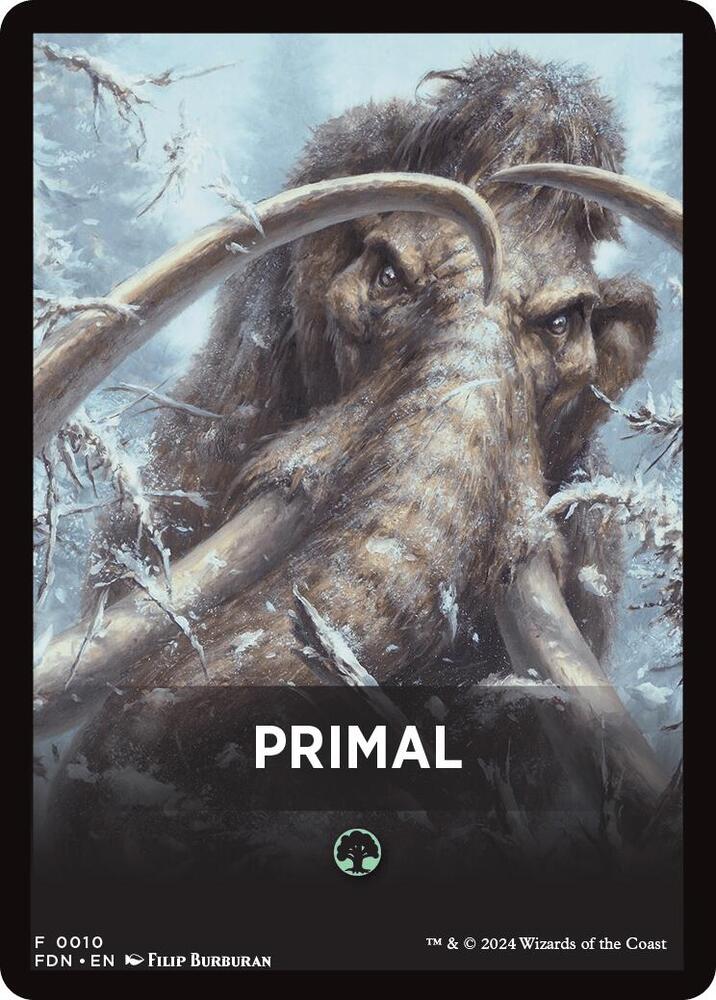 Primal Theme Card [Foundations Tokens] | Black Swamp Games