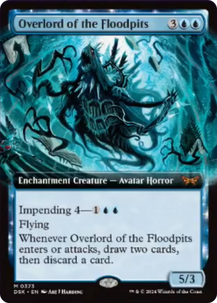 Overlord of the Floodpits (Extended Art) [Duskmourn: House of Horror] | Black Swamp Games