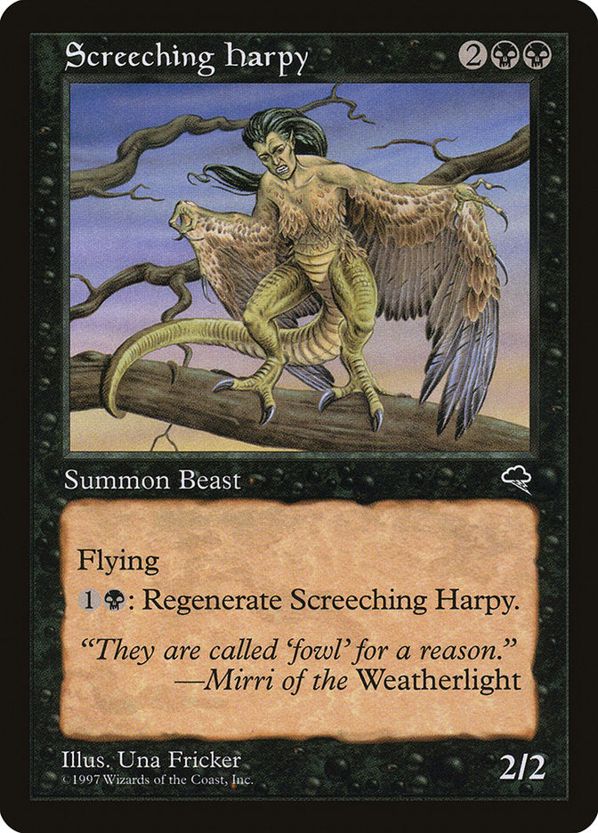 Screeching Harpy [Tempest] | Black Swamp Games