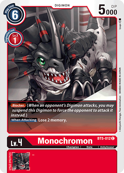 Monochromon [BT5-012] [Battle of Omni] | Black Swamp Games