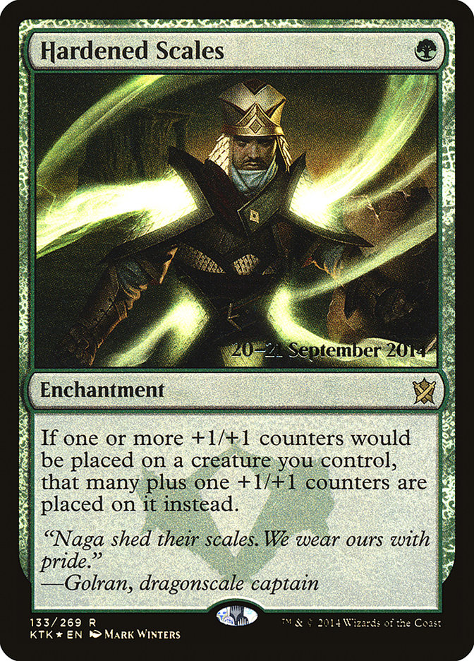 Hardened Scales [Khans of Tarkir Prerelease Promos] | Black Swamp Games