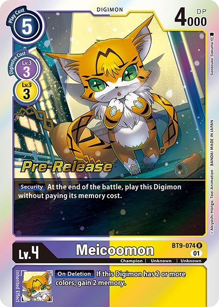 Meicoomon [BT9-074] [X Record Pre-Release Promos] | Black Swamp Games