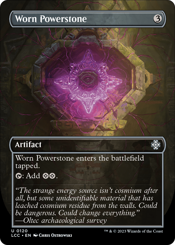 Worn Powerstone (Borderless) [The Lost Caverns of Ixalan Commander] | Black Swamp Games