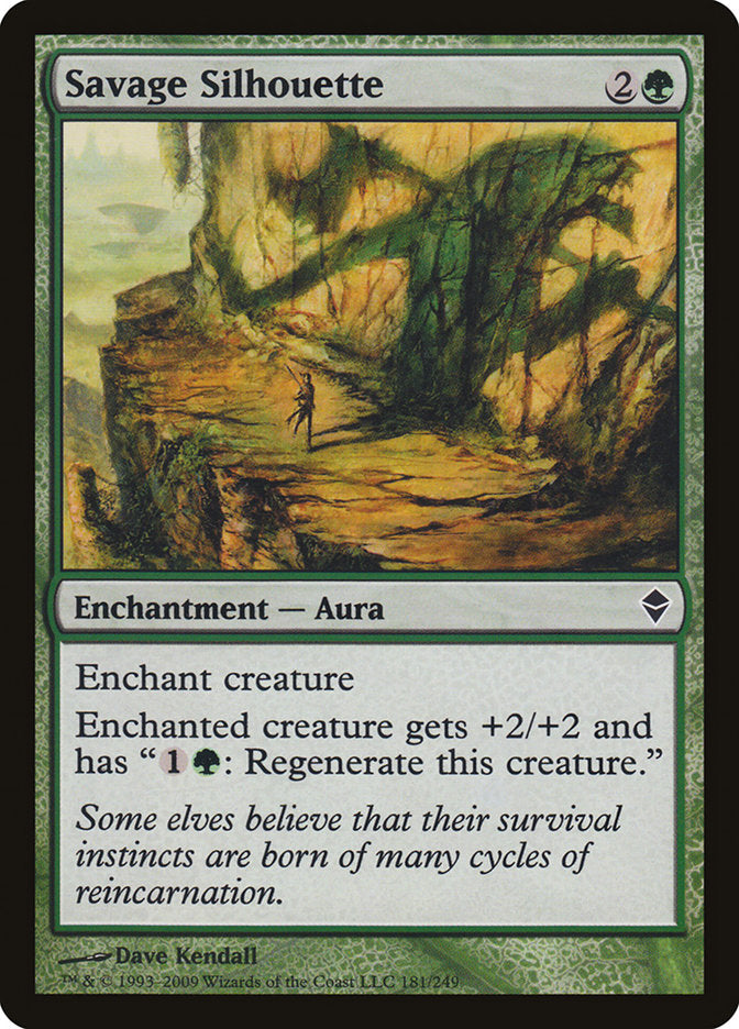 Savage Silhouette [Zendikar] | Black Swamp Games