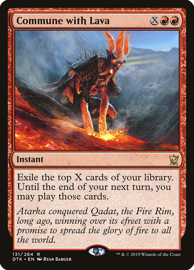 Commune with Lava [Dragons of Tarkir] | Black Swamp Games