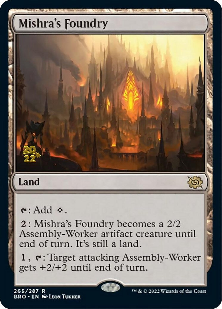Mishra's Foundry [The Brothers' War Prerelease Promos] | Black Swamp Games