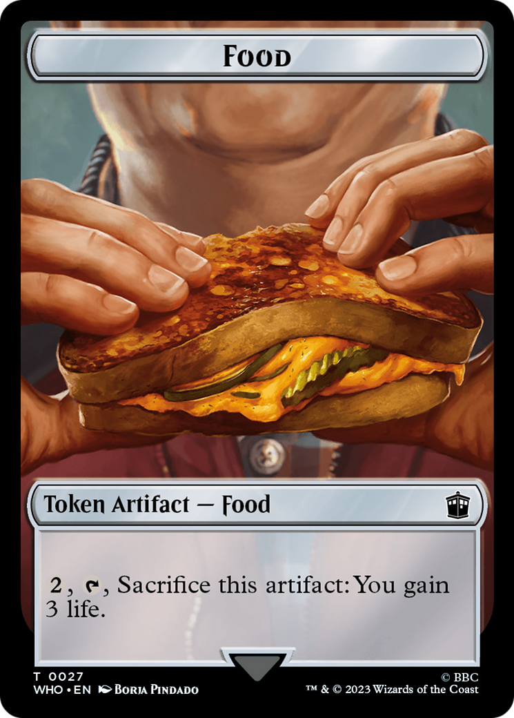 Copy // Food (0027) Double-Sided Token [Doctor Who Tokens] | Black Swamp Games
