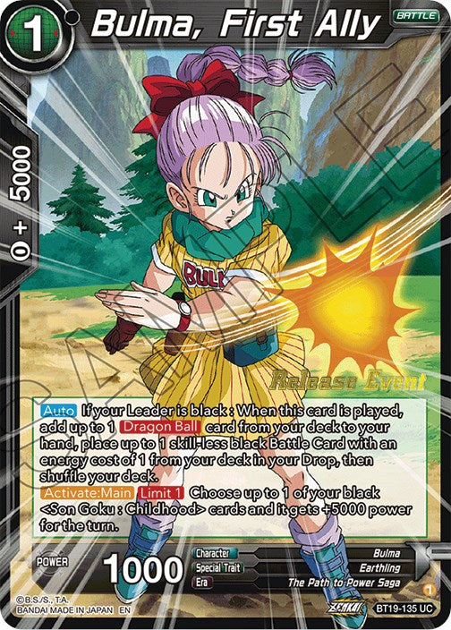 Bulma, First Ally (Fighter's Ambition Holiday Pack) (BT19-135) [Tournament Promotion Cards] | Black Swamp Games