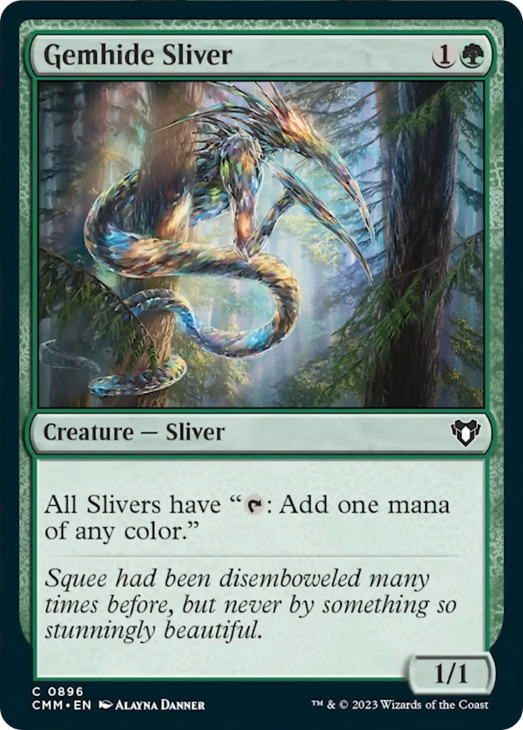 Gemhide Sliver [Commander Masters] | Black Swamp Games