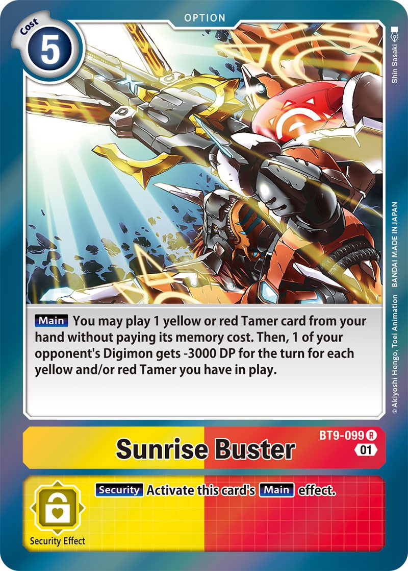 Sunrise Buster [BT9-099] [X Record] | Black Swamp Games